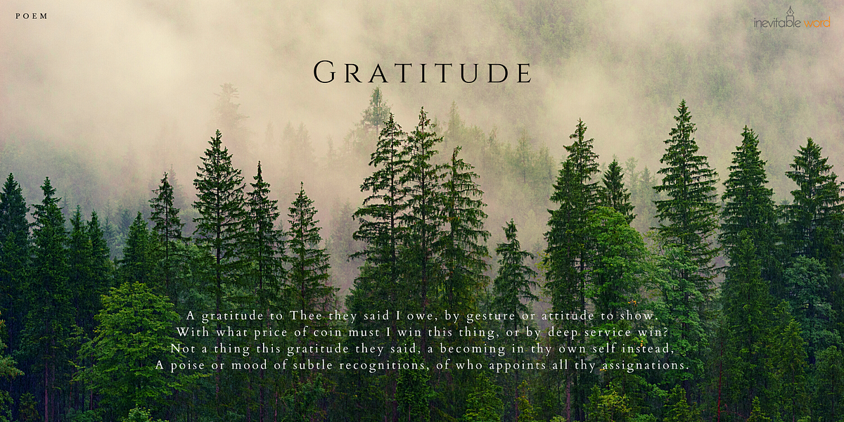 Gratitude