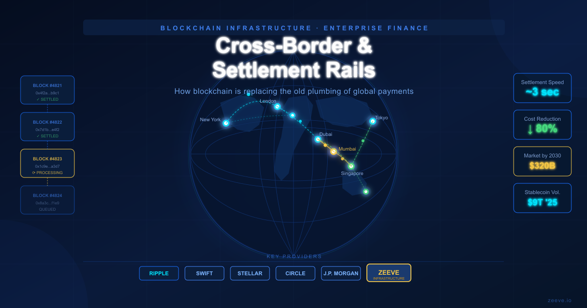 Cross-Border & Settlement Rails: Why Blockchain Is Replacing the Old Plumbing of Global Payments