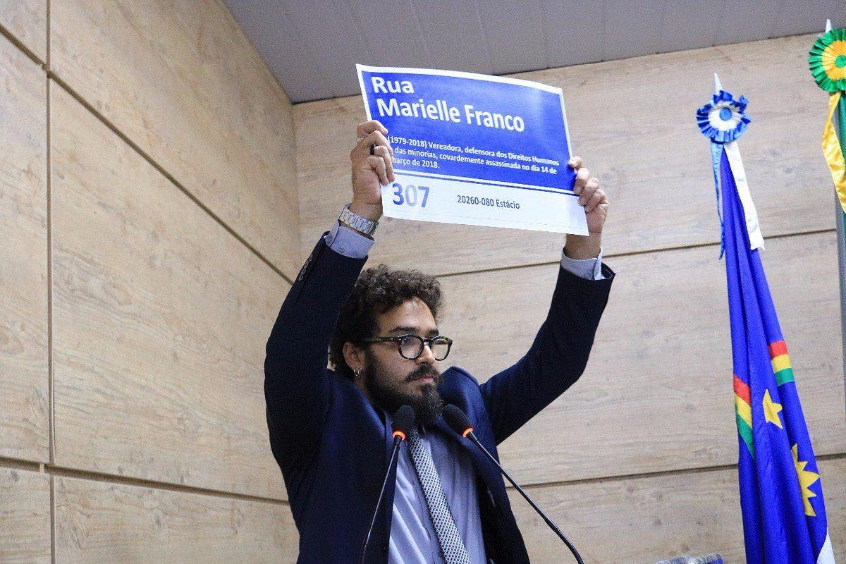 Vereador nordestino apresenta projeto de lei para Av. Marielle Franco
