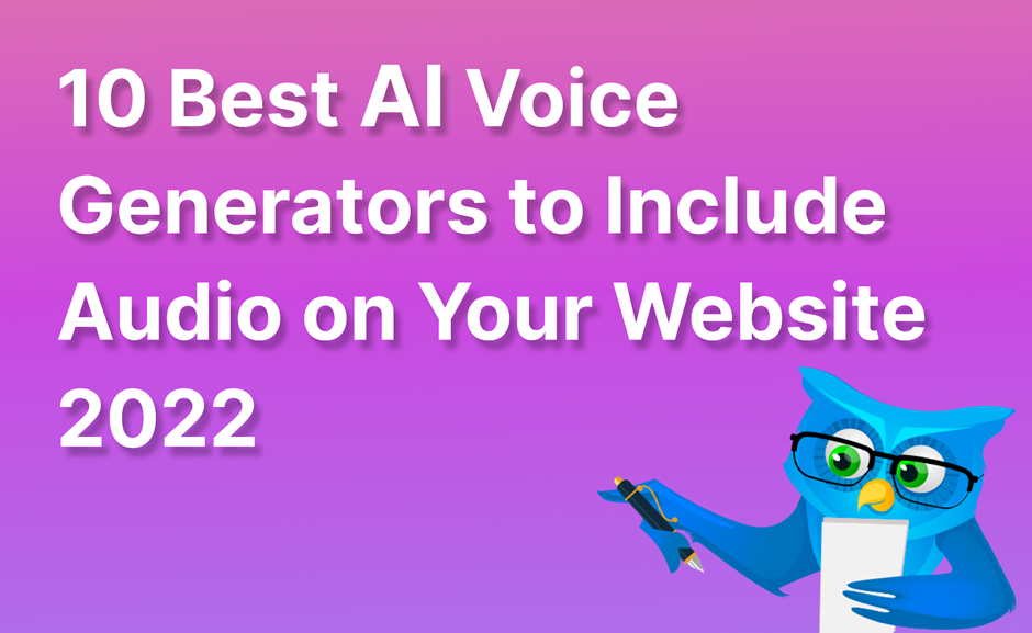 best ai voice generators 2022