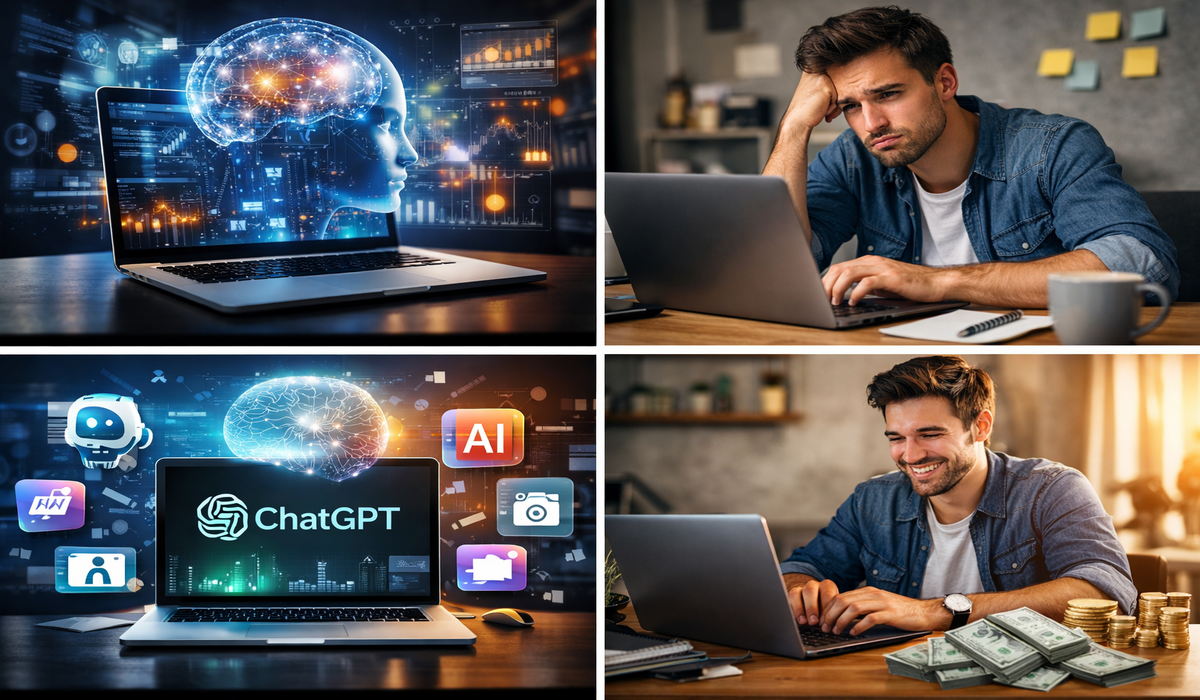 How I Made My First $100 Online Using AI Tools (No Experience, Beginner Friendly in 2026)
