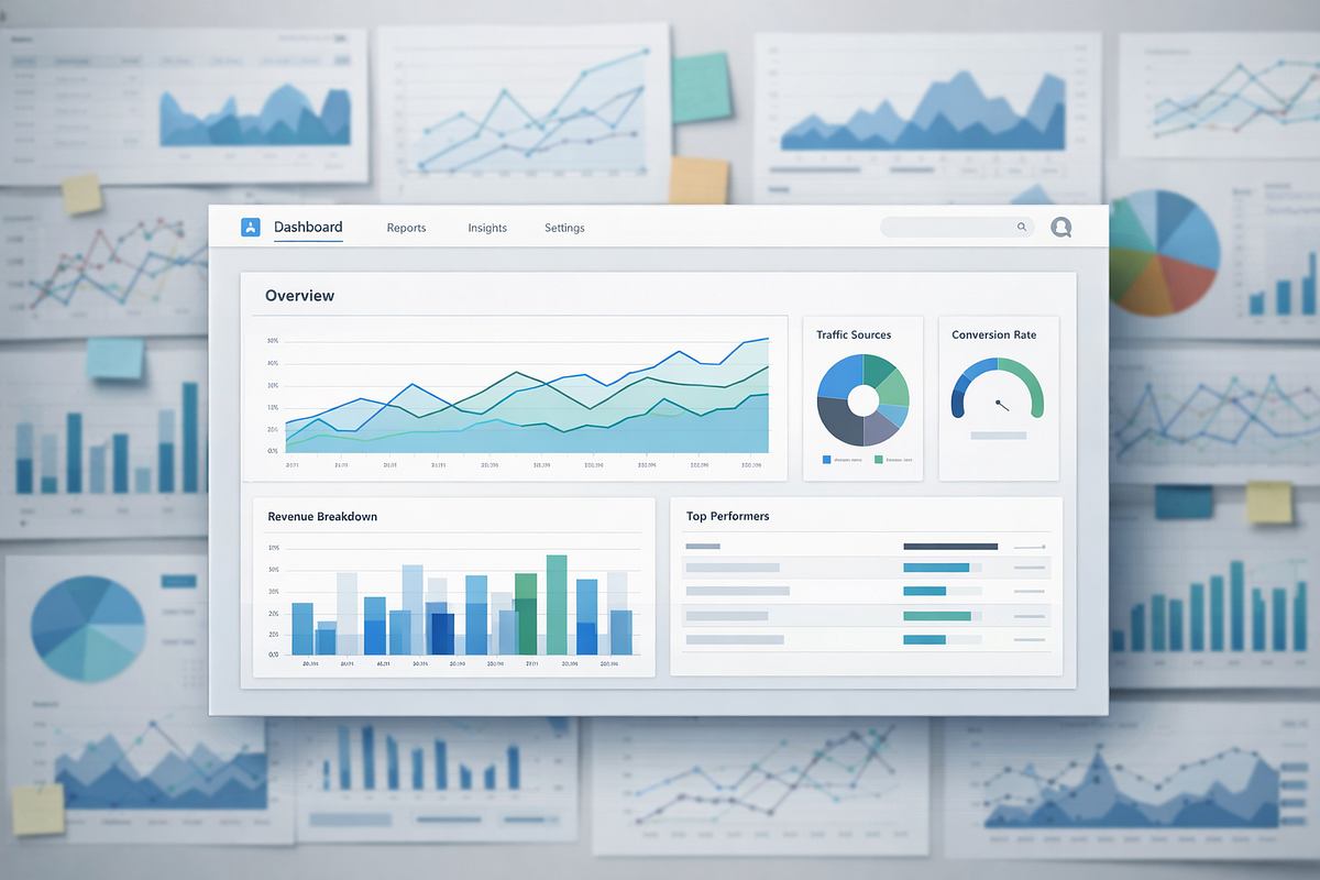 Clear funnel analytics dashboard replacing fragmented marketing reports