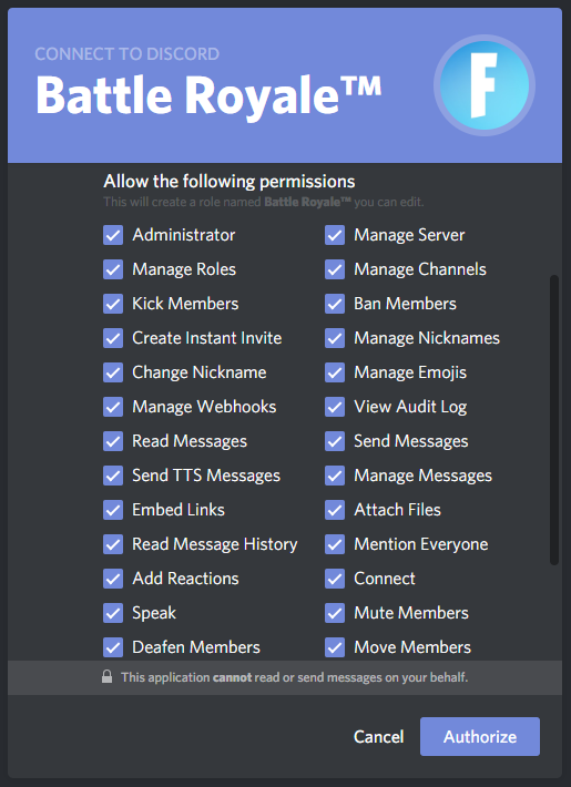 i was really eager to check out the battle royale bot as it appeared to be very polished and listed a lot of interesting features - fortnite scrim discord servers