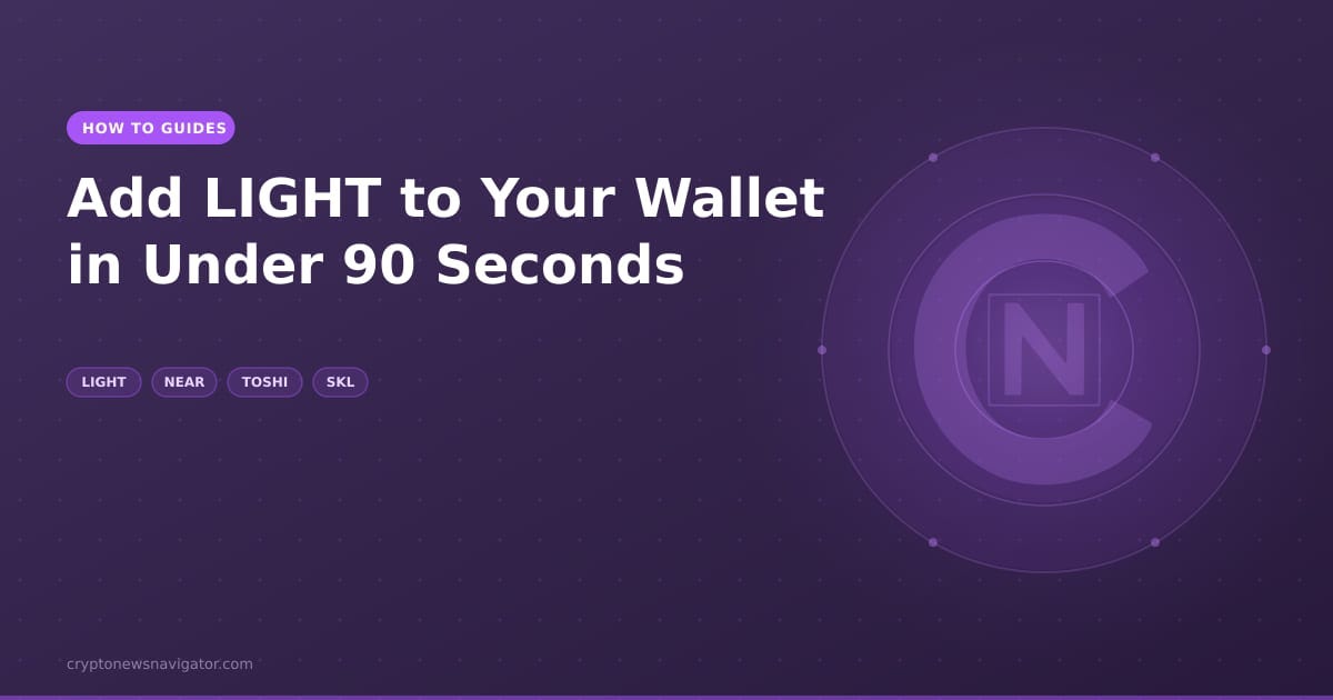 Add LIGHT to Your Wallet in Under 90 Seconds