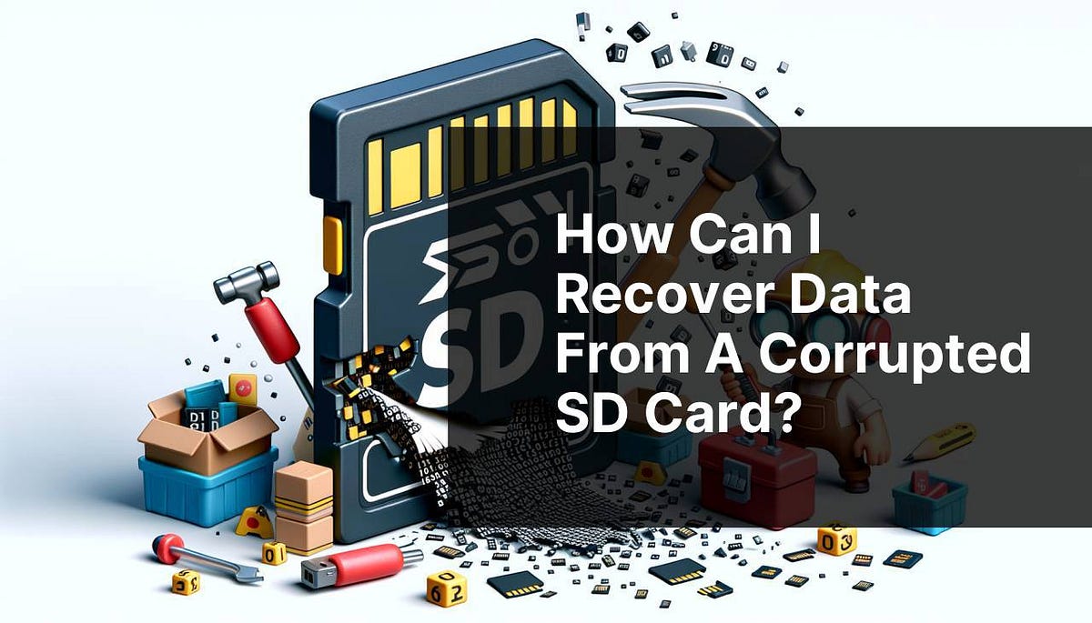 How can I recover data from a corrupted SD card?