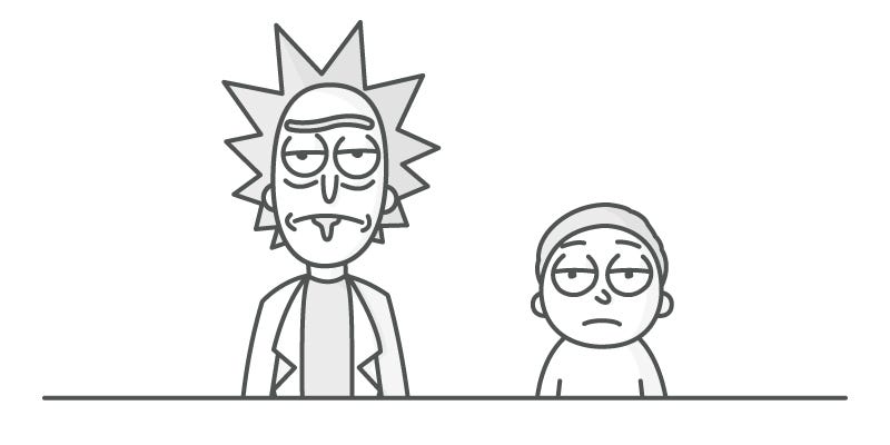 How To Draw Rick And Morty Step By Step - alter playground