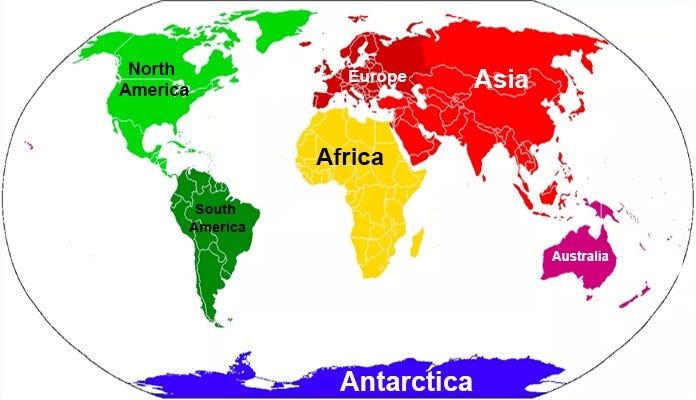 7 Continents of the World with Map – Hours TV – Medium