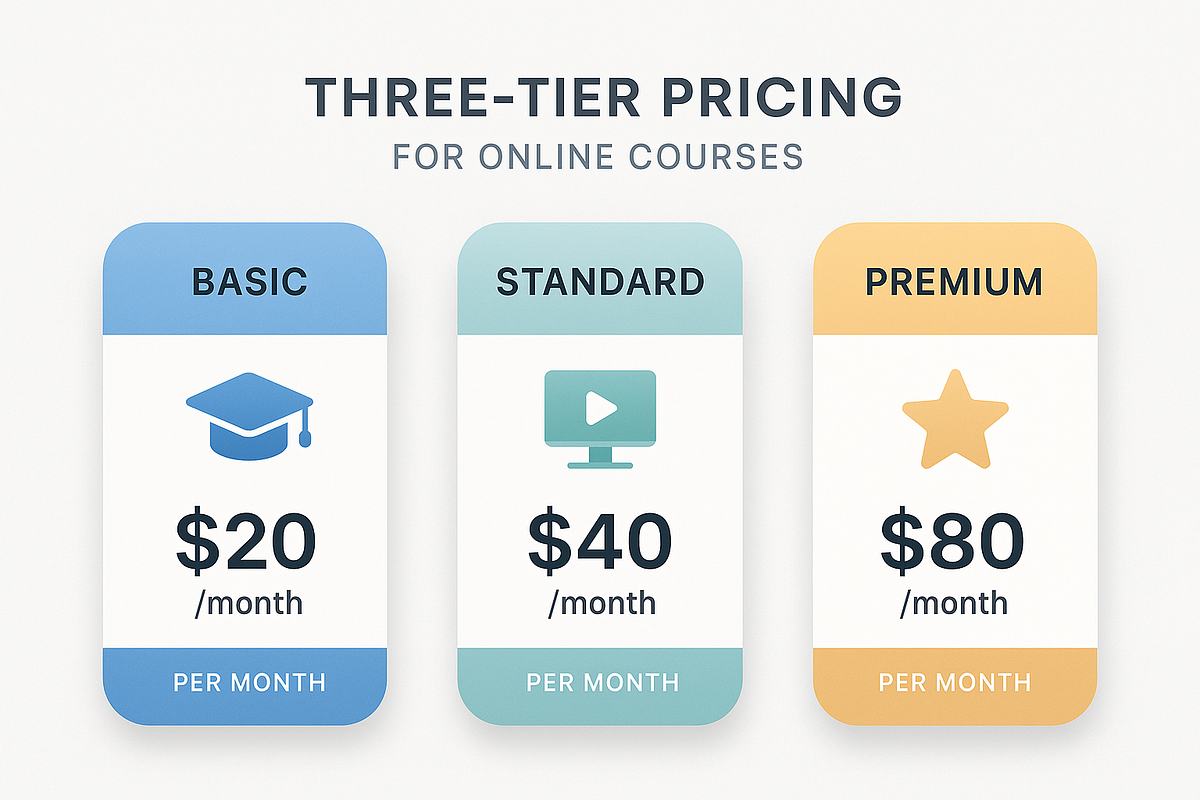 Infographic showing pricing tiers for beginner Google Ads training programs.