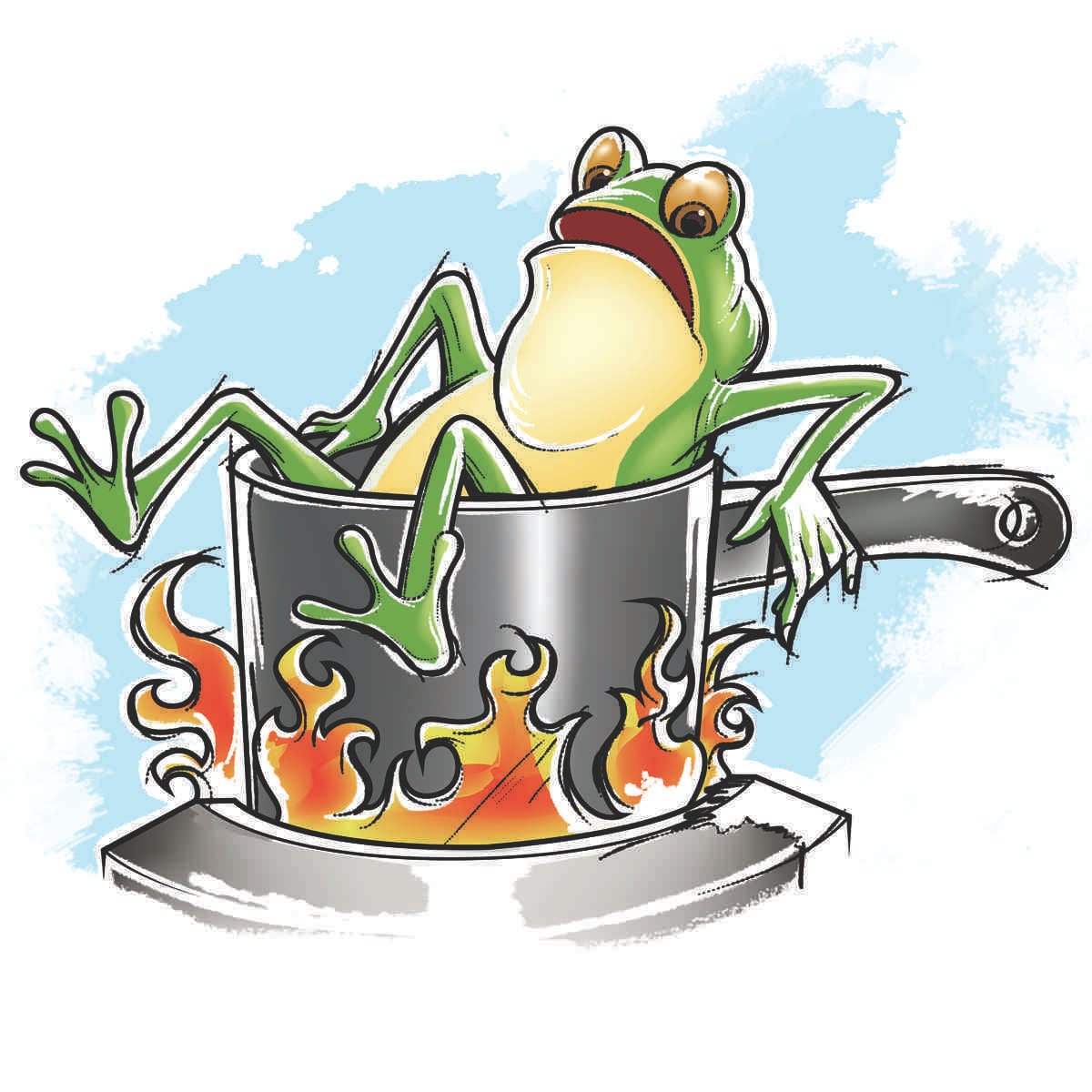 The Frog in the Hot Water Likan Patra Medium