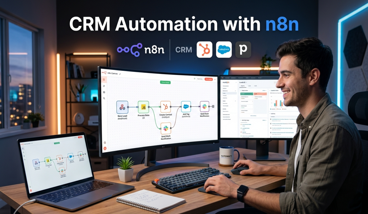 CRM Automation with n8n | Automate Leads, Contacts & Sales