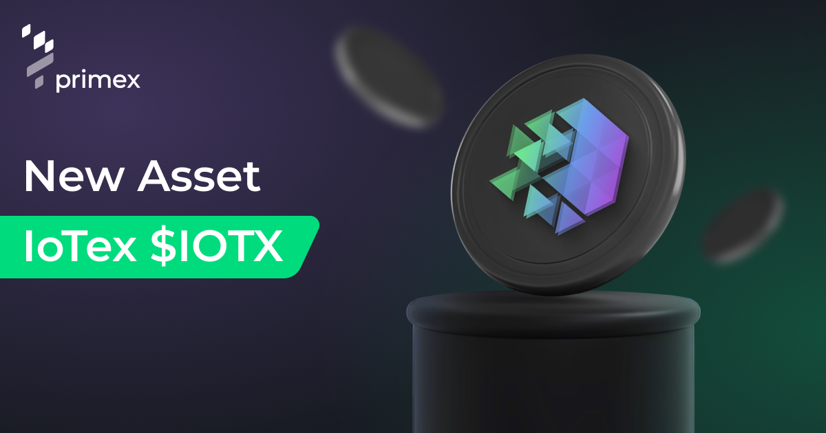 Primex Adds IoTeX (IOTX) for Leveraged Trading and Lending