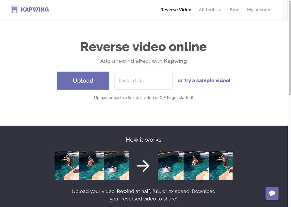 How to make a video play backwards Kapwing Medium