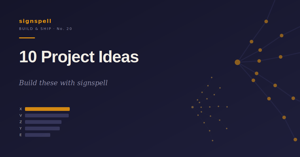 10 Project Ideas You Can Build With signspell