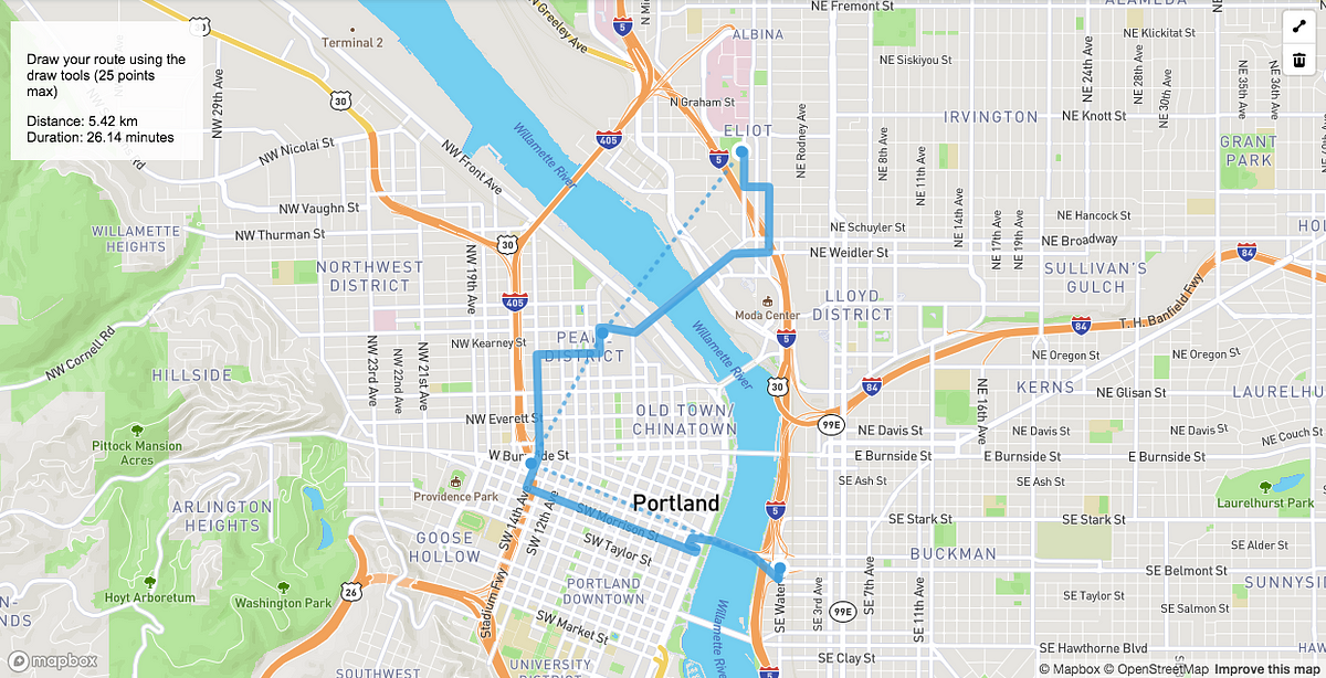 point api interest of Map draw tools Points  of  API interest hacks: Directions â€“