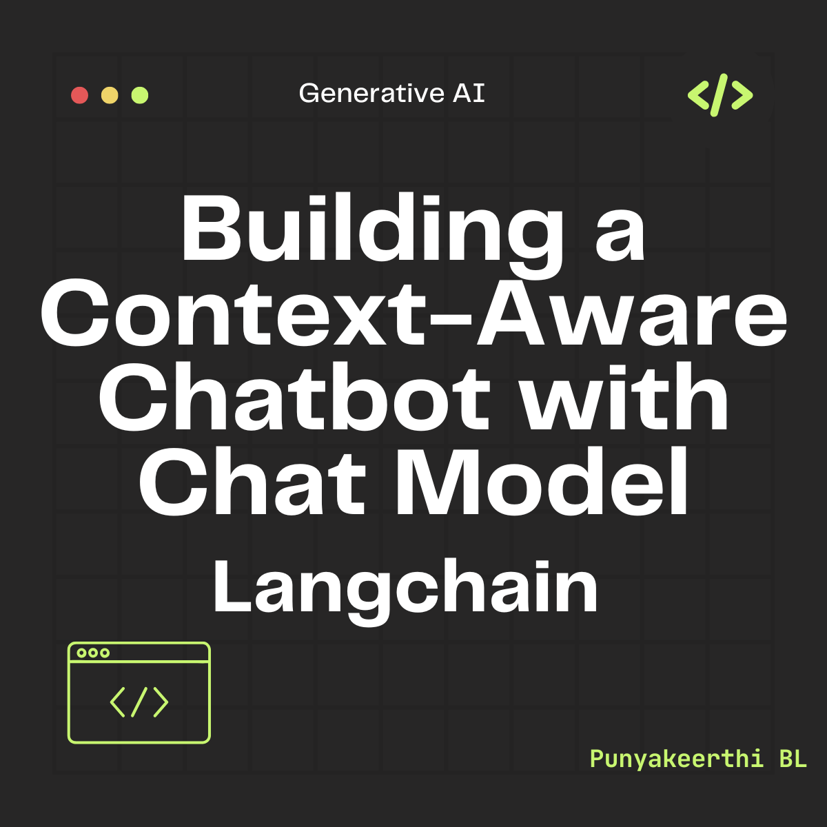 Building a Context-Aware Chatbot with Chat Model in Langchain