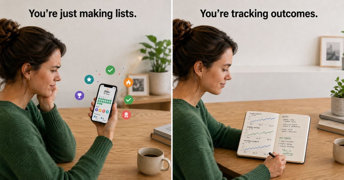 You’re Not Tracking Habits. You’re Just Making Lists.