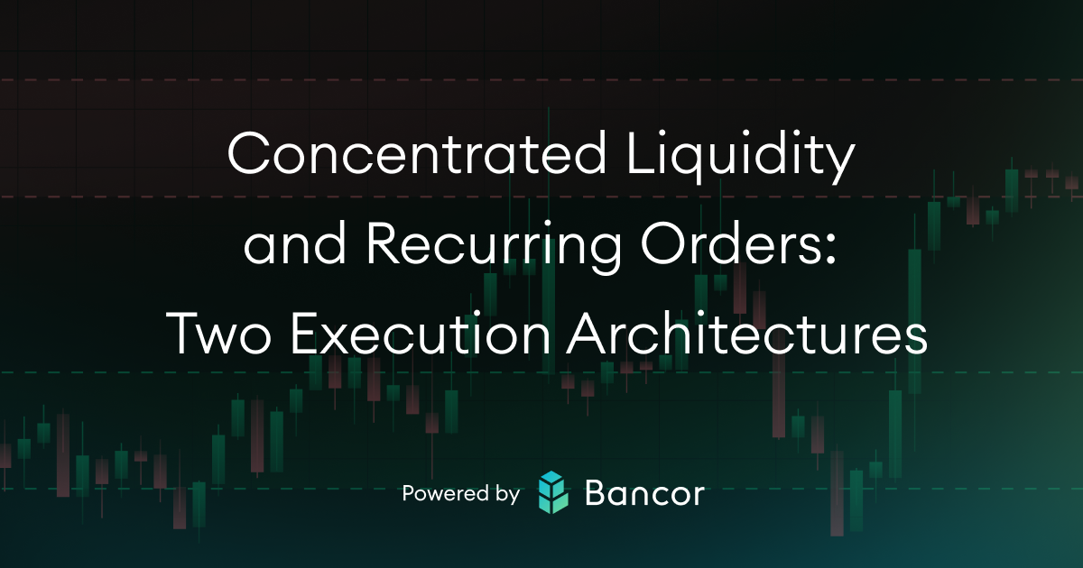 Concentrated Liquidity and Recurring Orders: Two Execution Architectures
