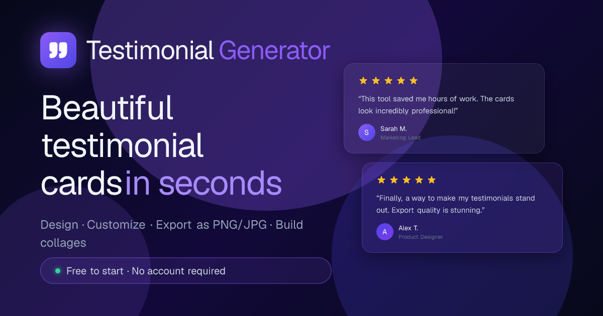 I Built a Tool for Turning Customer Reviews Into Shareable Cards — Here’s What It Does