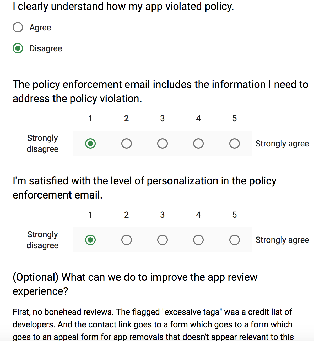 Google surveys google developers