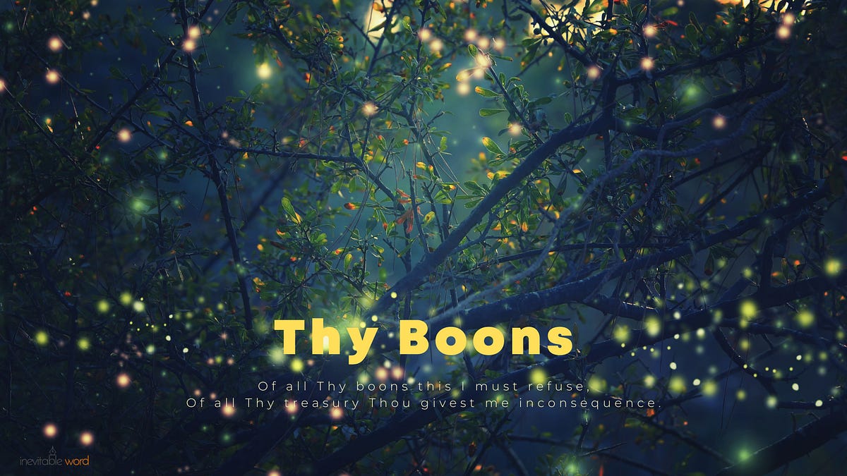 Thy Boons