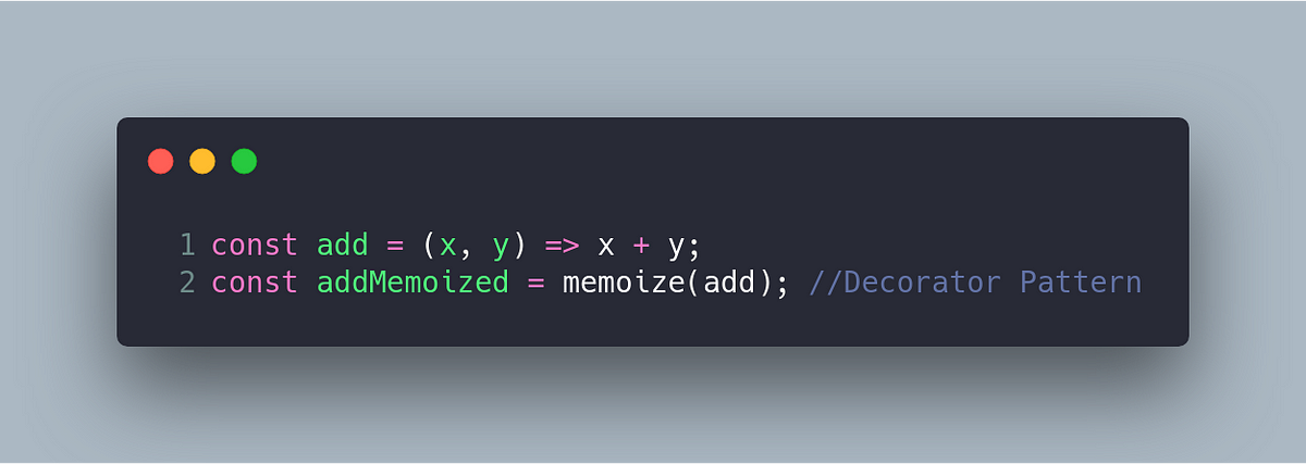 Memoized decorator