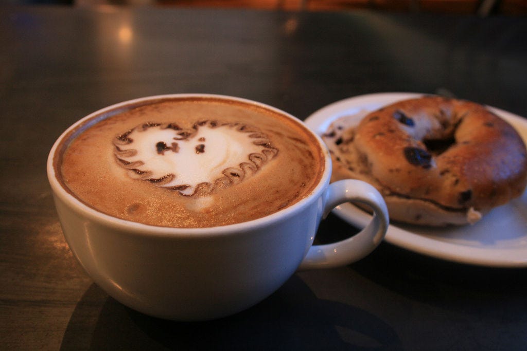 A Cup of Coffee Meets a Bagel Slackjaw Medium