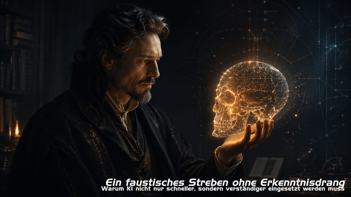 Ein faustisches Streben ohne Erkenntnisdrang