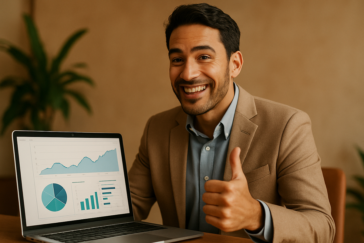 Marketing professional recommending an email automation solution based on analytics.