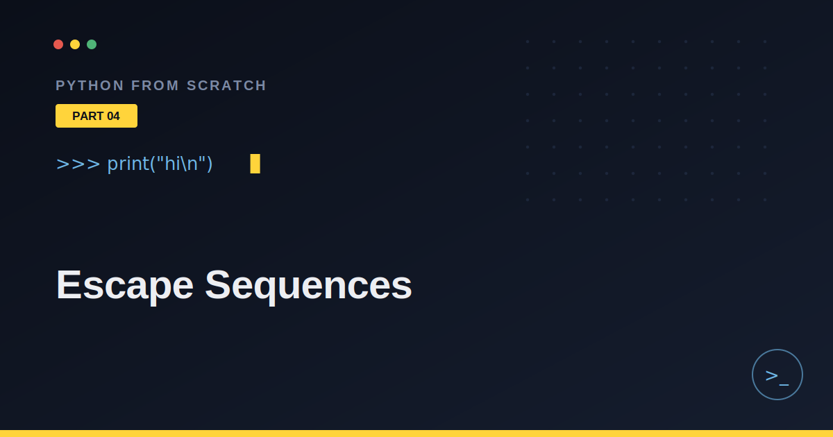 Escape Sequences: Controlling How Python Prints Text