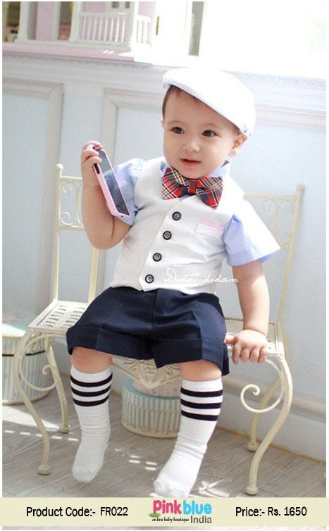 Cute First Birthday Outfits Ideas For Baby Boys In India