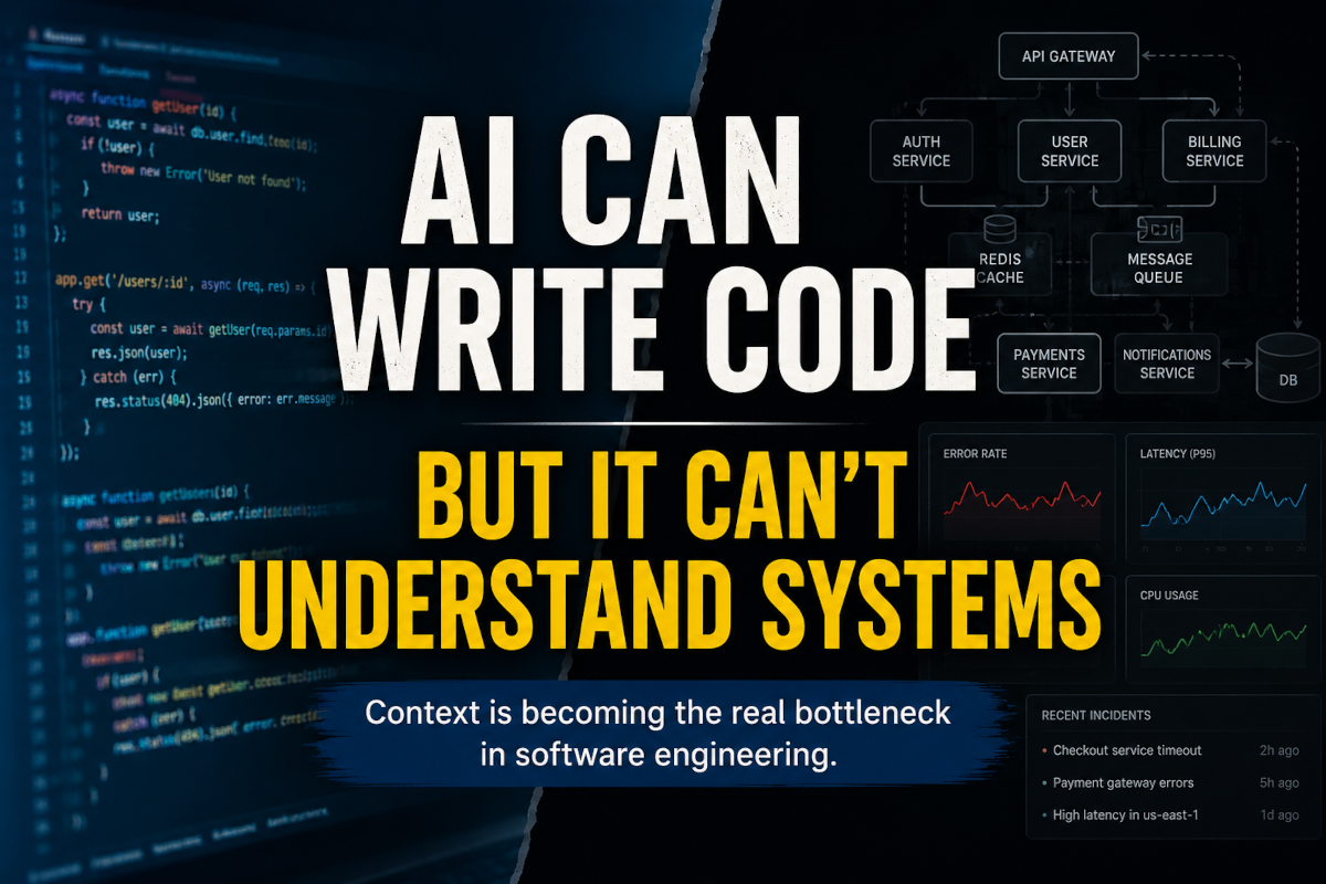 AI Can Write Code. It Still Can’t Understand Systems.