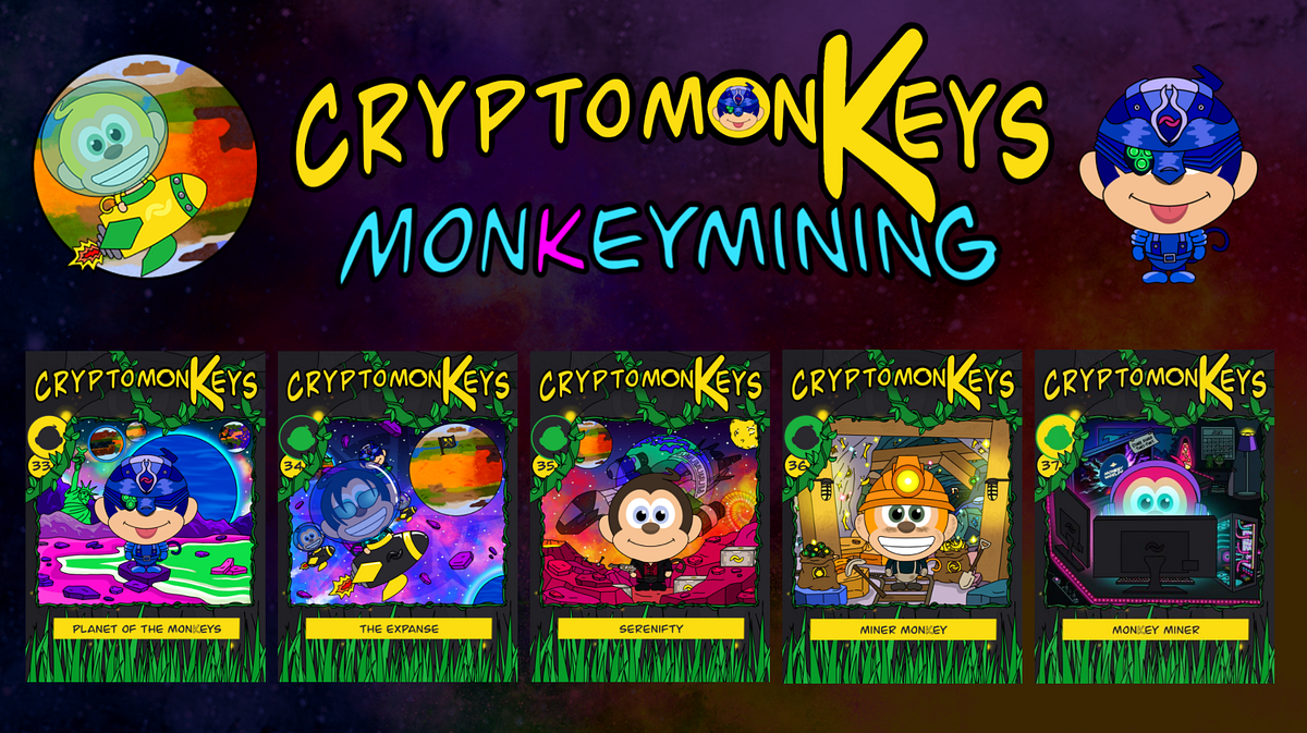 cryptomonKeys Update #18: monKeymining - Earn NFTs by Playing Alien Worlds  (now on Binance!)