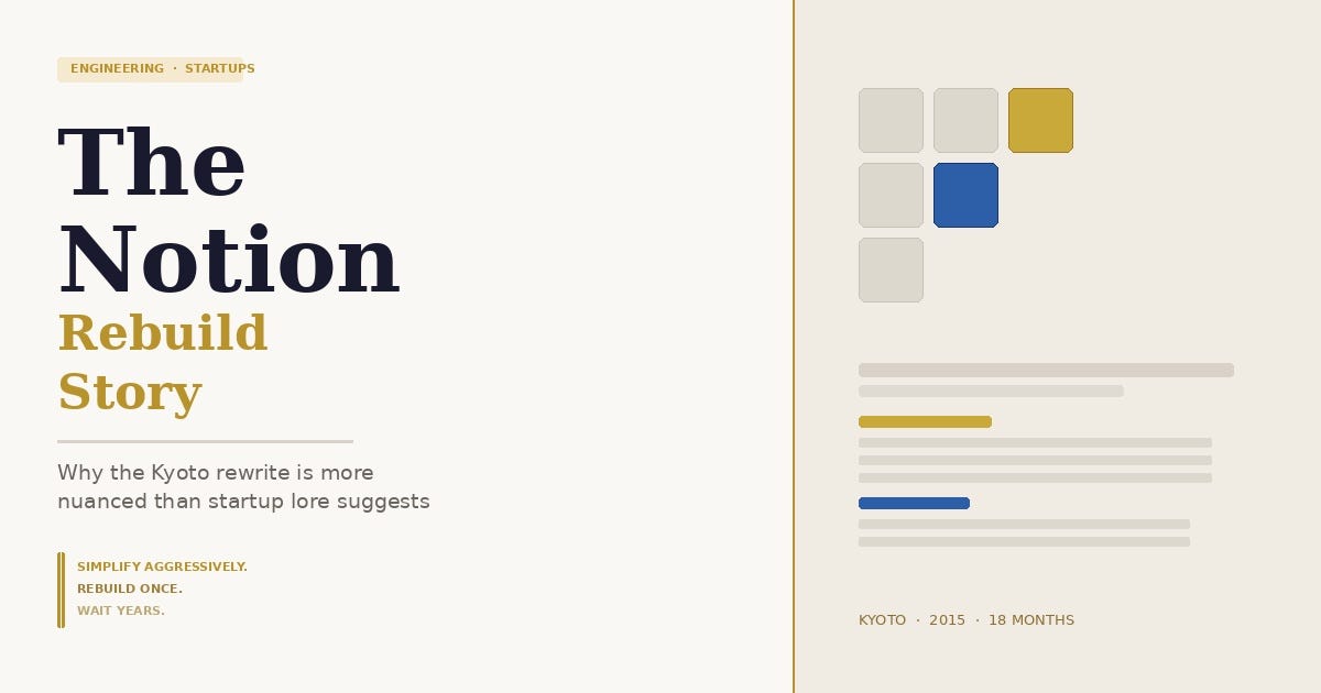 The Notion Rebuild Story — and Why It Is Often Misunderstood