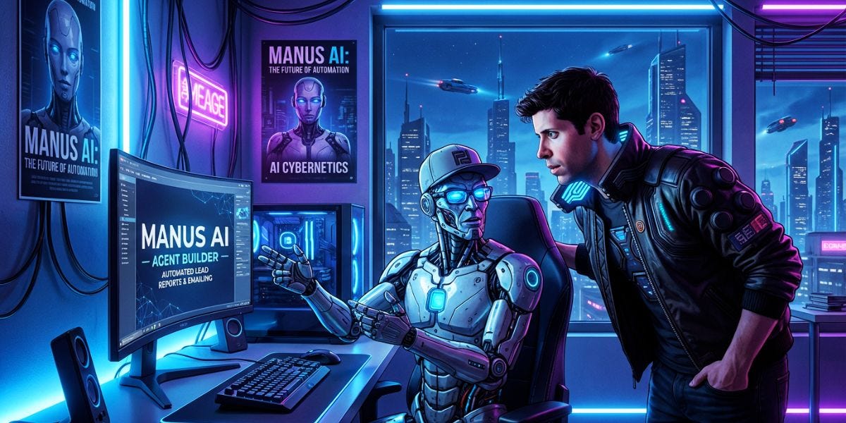 How to Build a Manus AI Agent That Writes & Emails Lead Reports While You Sleep