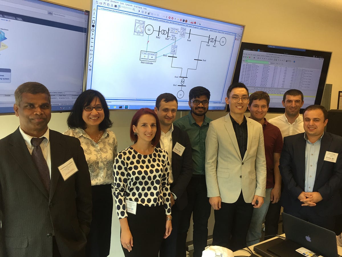 Iowa State University graduate students led by Dr. Manimaran Govindarasu participate in a USAID study tour alongside energy regulators. (Iowa State University)