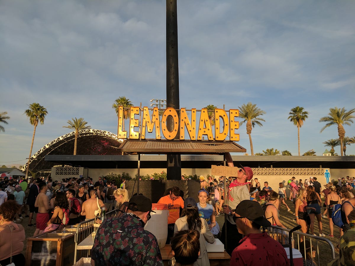 Behind the Scenes at Coachella What I learned Working a Lemonade Stand