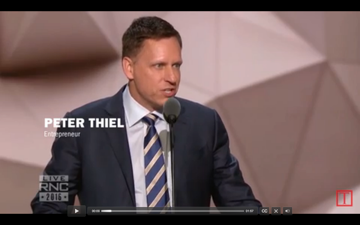 Peter Thiel’s Speech Equal Citizens Medium Peter Thiel’s Speech Equal Citizens Medium