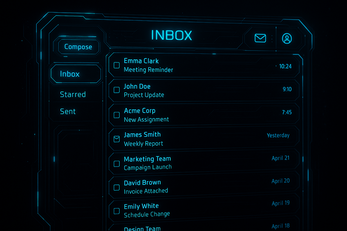 “Email newsletter signup graphic featuring technology-inspired design.”