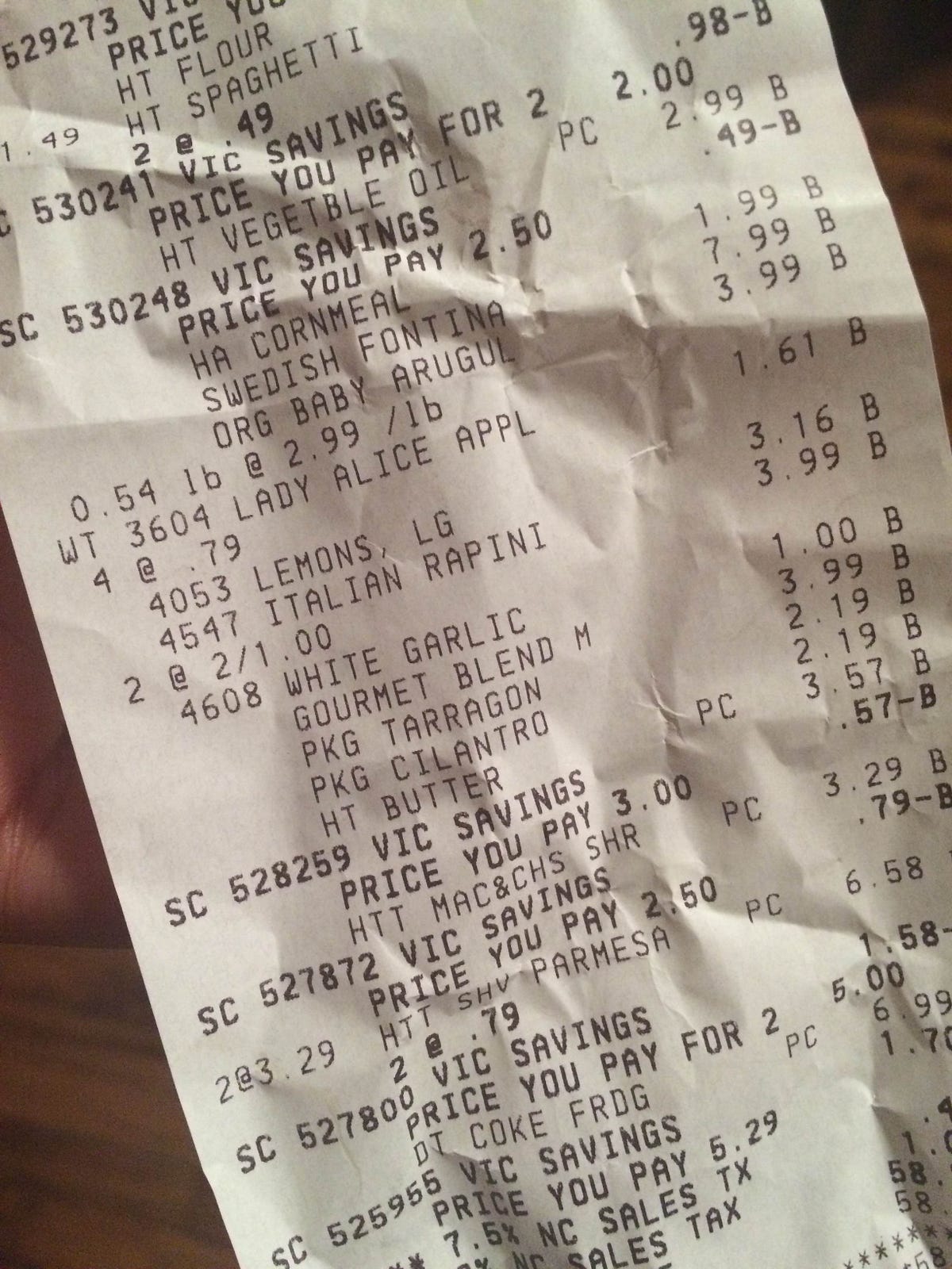 Show Us Your Grocery Receipts, Part 5 Peapod, Harris Teeter, Fred Meyer
