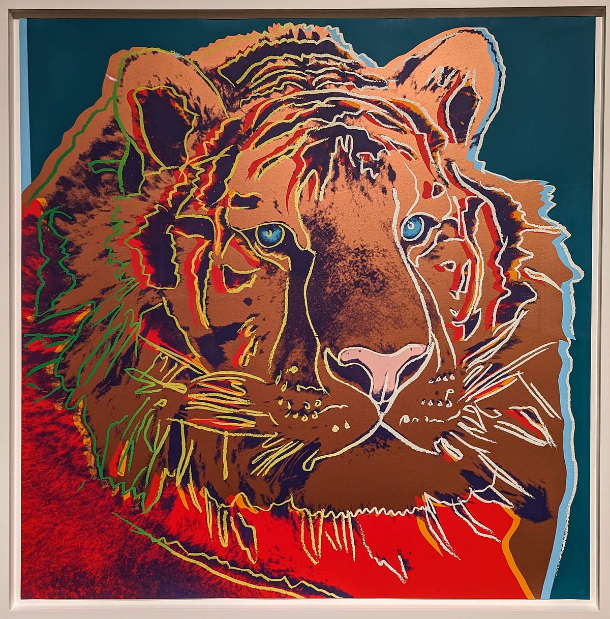 Picture of painting by Andy Warhol — Animals series — Lion