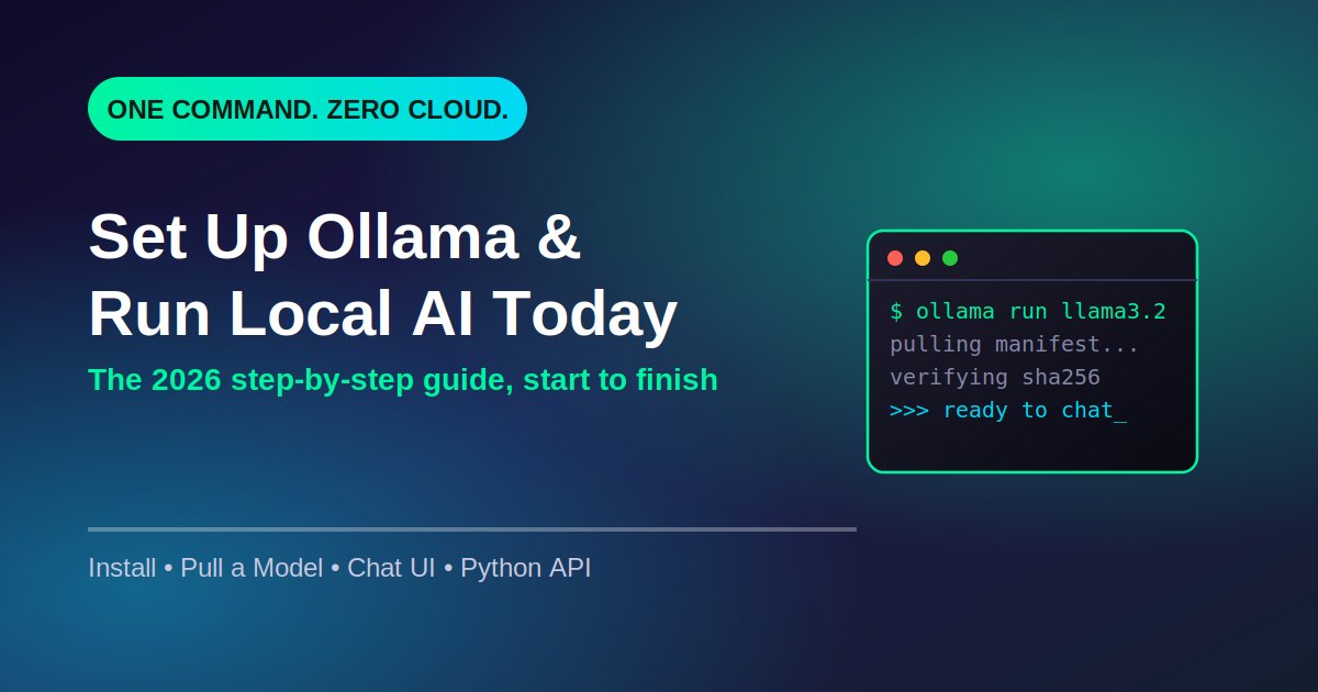 How to Set Up Ollama and Run Your First Local AI Model (2026 Guide)