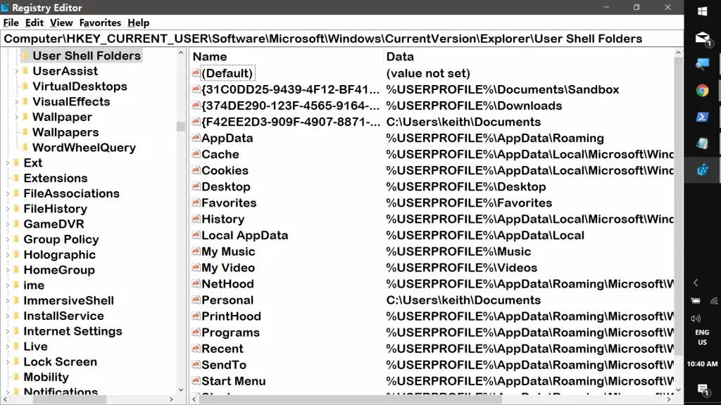HKEY_CURRENT_USER\Software\Microsoft\Windows\CurrentVersion