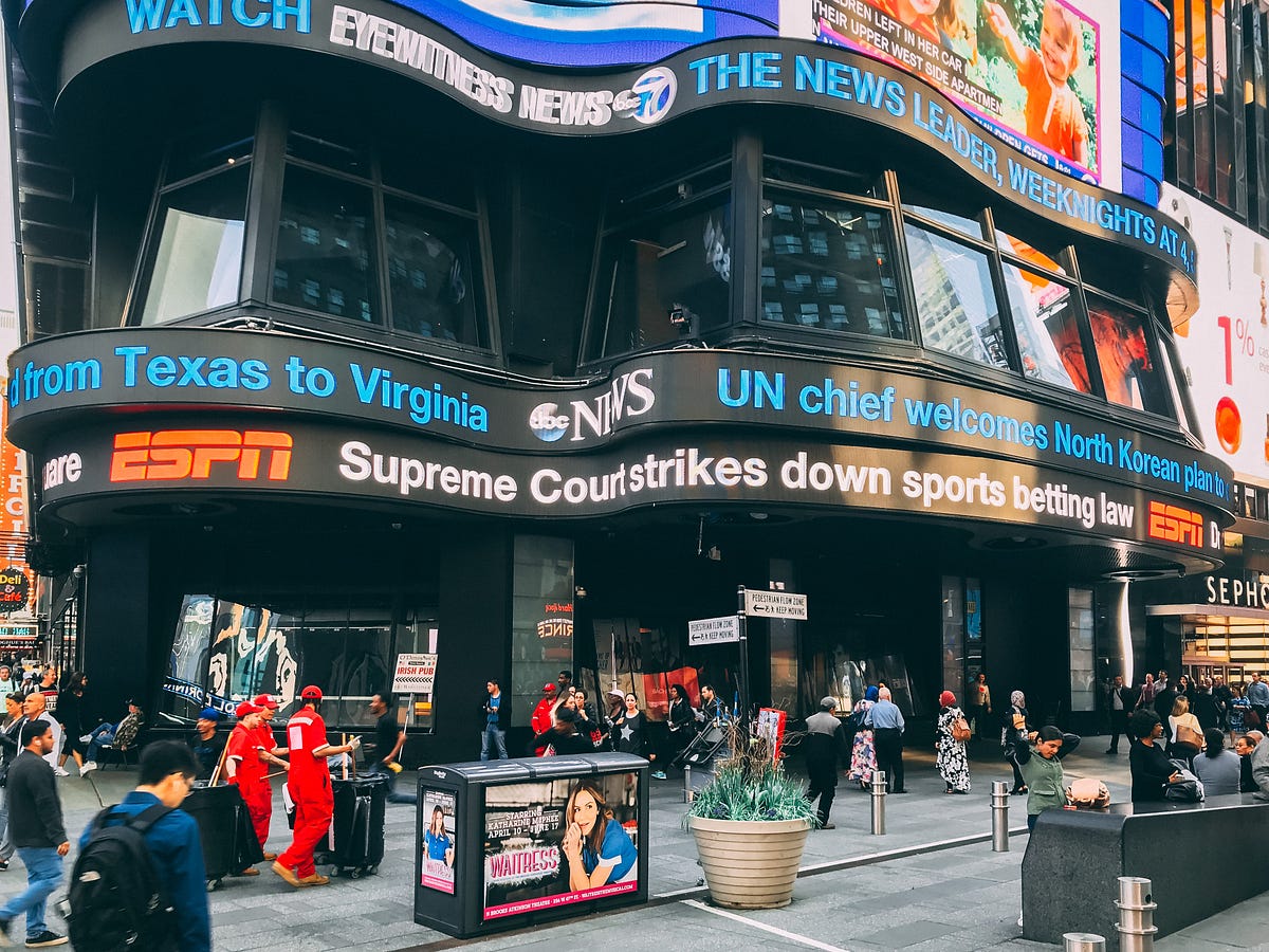 The Supreme Court allows states to legalize and regulate sports betting.