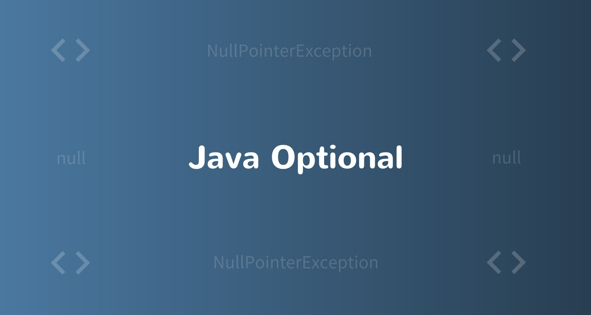 Optional Class in Java