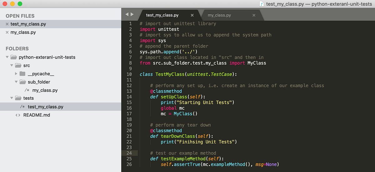 Python Unittest From An External Directory James Silman
