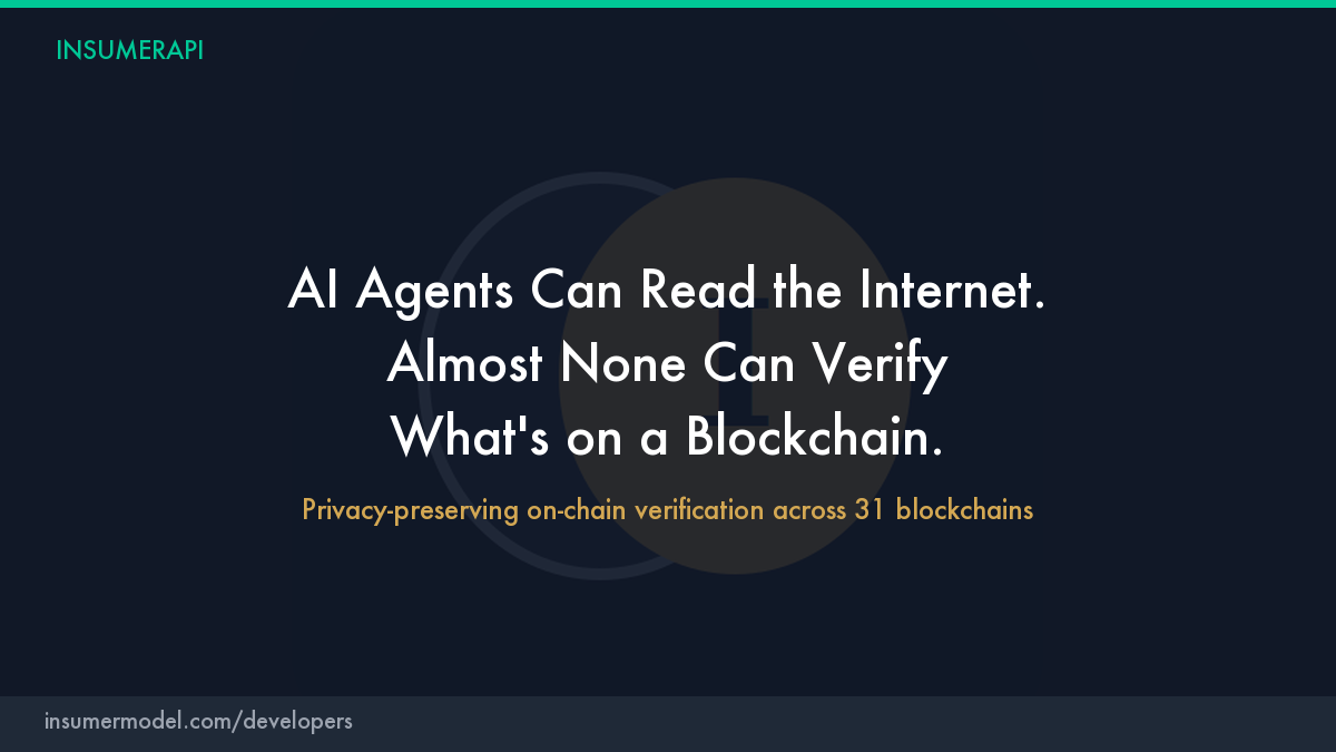 AI Agents Can Read the Internet. Almost None Can Verify What’s on a Blockchain.