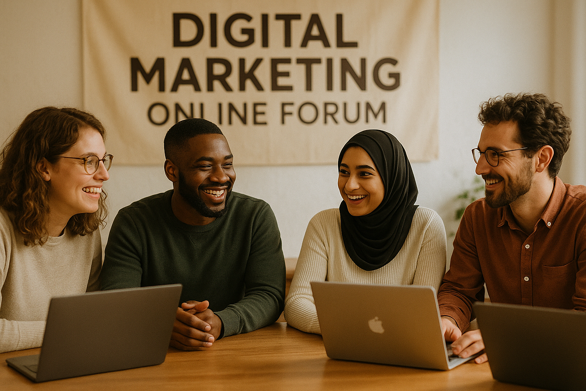 Google Ads beginners discussing PPC inside an online community.