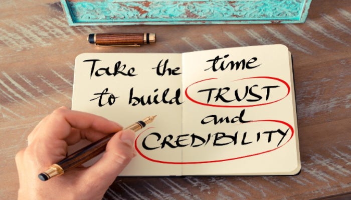 Take The Time To Build Trust And Credibility – Rob Peters – Medium