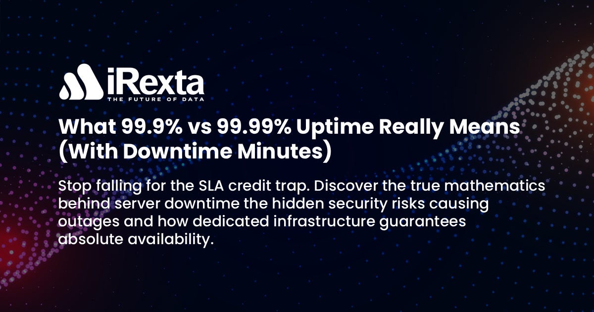 The SLA Credit Scam: What 99.9% vs 99.99% Uptime Actually Means