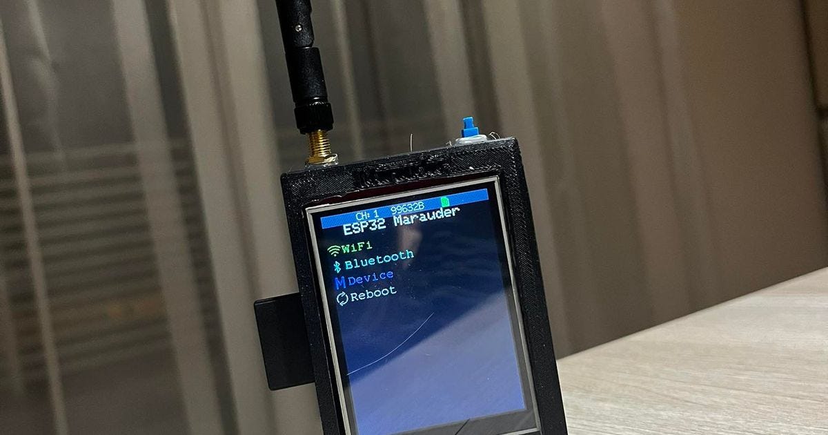 Tech on a Budget Making a DIY WI-FI Marauder Under using Cheap Yellow Display ESP-32